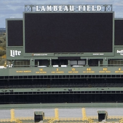 Lambeau Field 50 Yard Line Photo - Select Frame